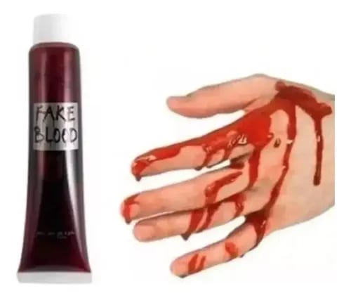 Sangre Y Piel Falsa Maquillaje Realista Halloween Cosplay — fotografía 3 de 3