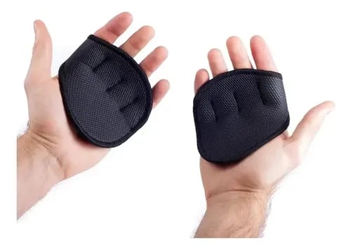 Almohadillas De Neopreno Agarre Gym Fitness Guantes Gimnasio Negro Lisa Standar — fotografía 2 de 5