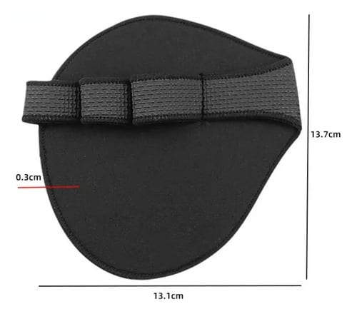 Almohadillas De Neopreno Agarre Gym Fitness Guantes Gimnasio Negro Lisa Standar — fotografía 4 de 5