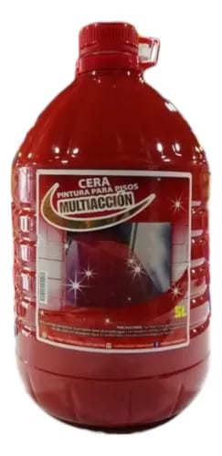 Cera Pintura Roja Autobrillo Para Pisos Calidad / 5 Litros — fotografía 1 de 3