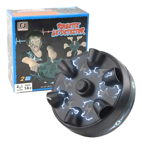Juego Ruleta Detector De Mentiras Descarga Electrica 6 Dedos Negro — fotografía 1 de 5