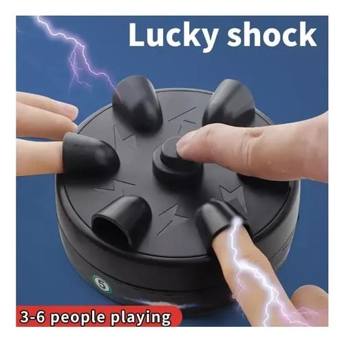 Juego Ruleta Detector De Mentiras Descarga Electrica 6 Dedos Negro — fotografía 4 de 5