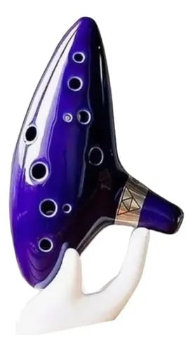 Ocarina Zelda 12 Agujeros Ocarina Del Tiempo Profesional Azul — fotografía 1 de 4