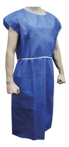 Pack Vestuario Paciente Adulto, Cirugía, Ropa Pabellón Padre Agua Paciente Estandar — fotografía 2 de 4